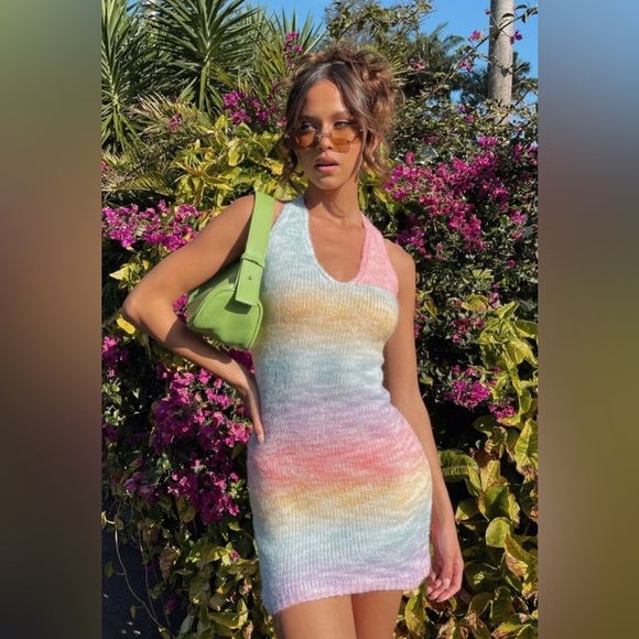 Princess Polly Blair Mini Dress Rainbow - Picture 3 of 4